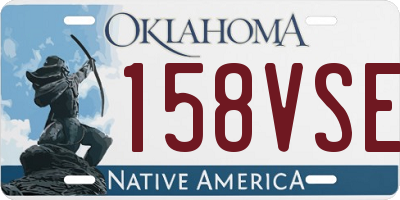 OK license plate 158VSE