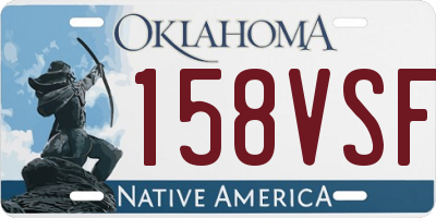 OK license plate 158VSF