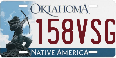 OK license plate 158VSG
