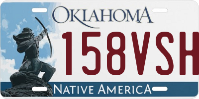 OK license plate 158VSH