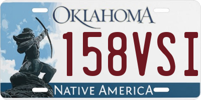 OK license plate 158VSI