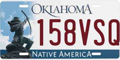 OK license plate 158VSQ