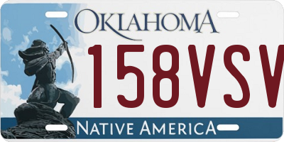 OK license plate 158VSV