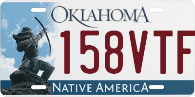 OK license plate 158VTF