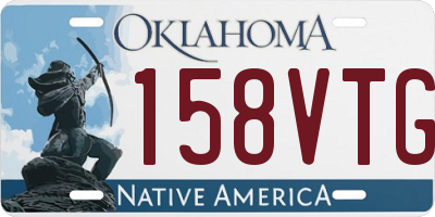OK license plate 158VTG