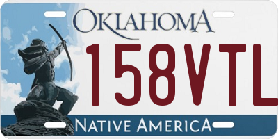 OK license plate 158VTL