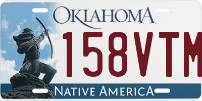 OK license plate 158VTM