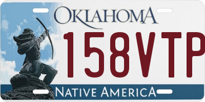 OK license plate 158VTP