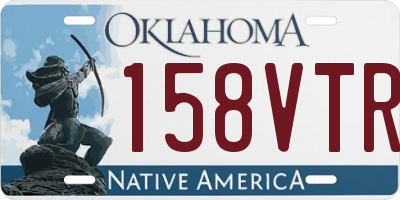 OK license plate 158VTR