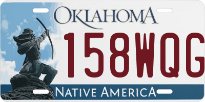 OK license plate 158WQG
