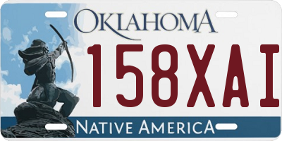 OK license plate 158XAI