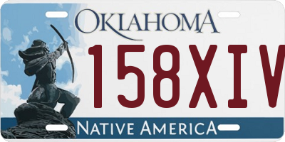 OK license plate 158XIV