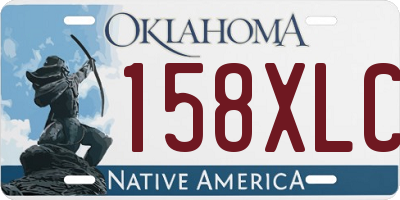 OK license plate 158XLC