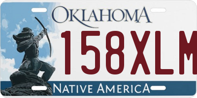 OK license plate 158XLM