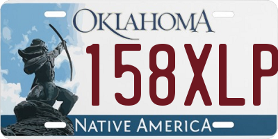 OK license plate 158XLP