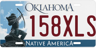 OK license plate 158XLS