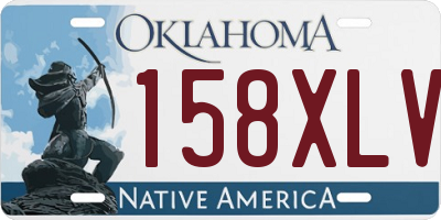 OK license plate 158XLV