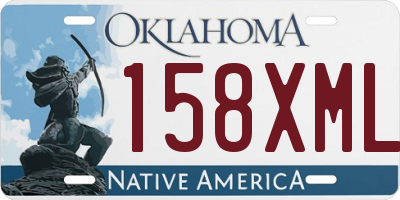 OK license plate 158XML