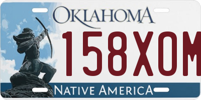 OK license plate 158XOM