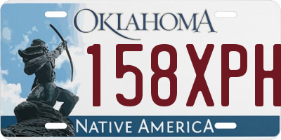 OK license plate 158XPH