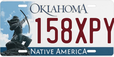 OK license plate 158XPY