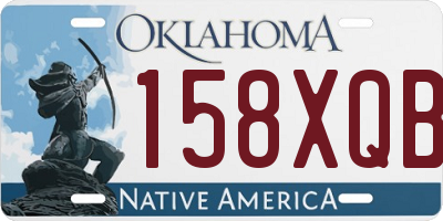 OK license plate 158XQB