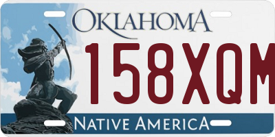 OK license plate 158XQM