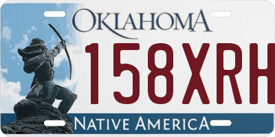 OK license plate 158XRH