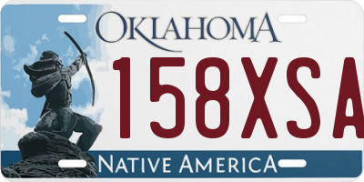 OK license plate 158XSA