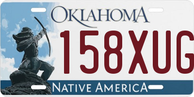 OK license plate 158XUG