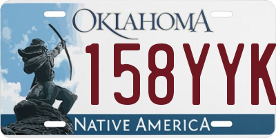 OK license plate 158YYK