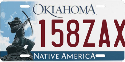 OK license plate 158ZAX
