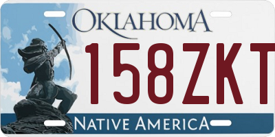 OK license plate 158ZKT