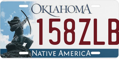 OK license plate 158ZLB