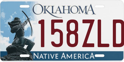 OK license plate 158ZLD