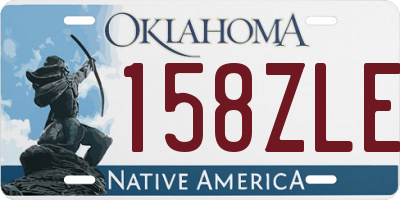 OK license plate 158ZLE