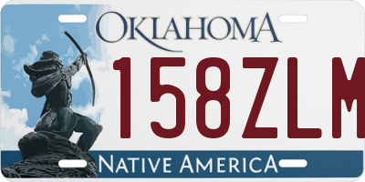 OK license plate 158ZLM