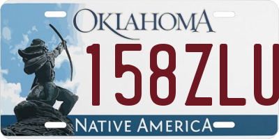 OK license plate 158ZLU
