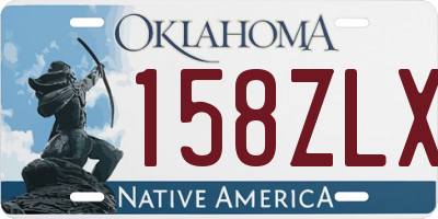 OK license plate 158ZLX
