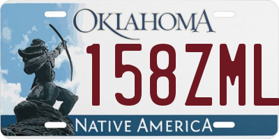 OK license plate 158ZML