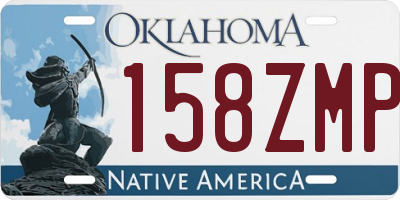 OK license plate 158ZMP