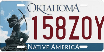 OK license plate 158ZOY