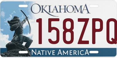 OK license plate 158ZPQ