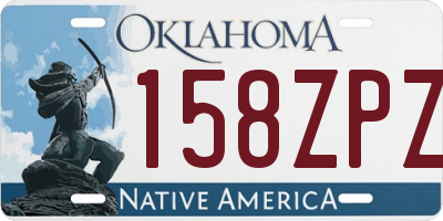 OK license plate 158ZPZ