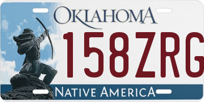 OK license plate 158ZRG