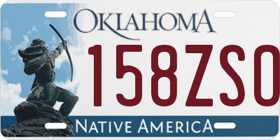 OK license plate 158ZSO