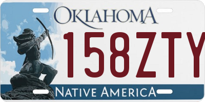 OK license plate 158ZTY