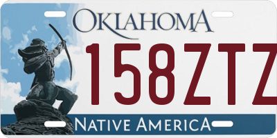 OK license plate 158ZTZ