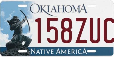 OK license plate 158ZUC