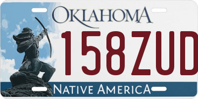 OK license plate 158ZUD